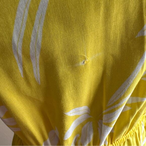 Banana Republic Yellow Floral Ruffle Dress XS Spring Summer Easter - Picture 5 of 5